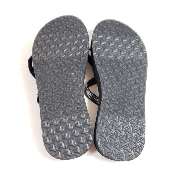 Teva Flip Flops Black & Grey Strappy Sandals Women's Size 8 - Picture 8 of 9